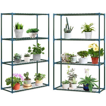 Plantenstandaard - Bloemenstandaard - Plantenzuil - Plantenrek - Bloembakken voor buiten - 70 x 27 x 110 cm
