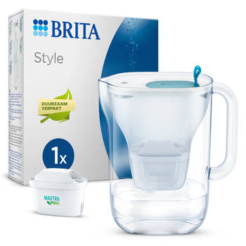 BRITA Waterfilterkan Style Cool 2,4L Blauw incl. 1 MAXTRA PRO Waterfilter (SIOC - Duurzaam verpakt)