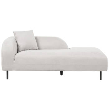 Beliani LE CRAU - Chaise longue-Grijs-Polyester