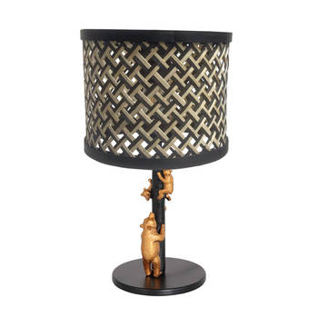 Anne Light and home tafellamp Animaux - zwart - metaal - 3713ZW