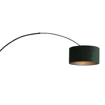 Steinhauer Sparkled Light wandlamp zwart met groen kap ?40 cm