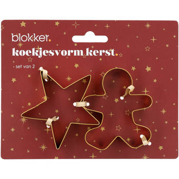 Blokker Christmas Stories uitsteekvorm ster en peperkoekmannetje