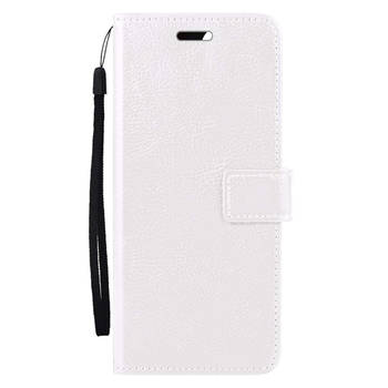 Basey Samsung Galaxy S23 FE Hoesje Book Case Kunstleer Cover Hoes - Wit