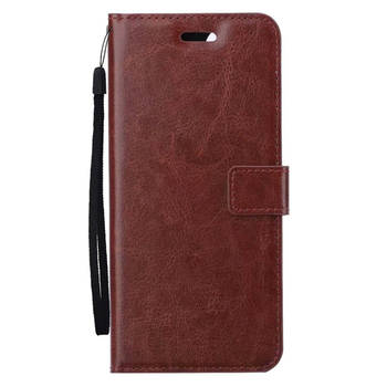 Basey Samsung Galaxy S23 FE Hoesje Book Case Kunstleer Cover Hoes - Bruin