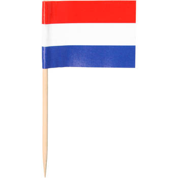 Depa vlaggenprikker Nederland - 65 mm - 50 stuks