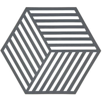 Zone Denmark Pannenonderzetter Hexagon - Cool Grijs - 16 x 14 cm