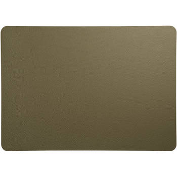ASA Selection Placemat - Leather Optic Rough - Olive - 46 x 33 cm