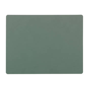 LIND DNA Placemat Nupo - Leer - Pastel Groen - 45 x 35 cm