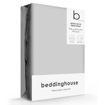 Beddinghouse Jersey-Lycra Hoeslaken Light Grey-90/100 x 200/220 cm