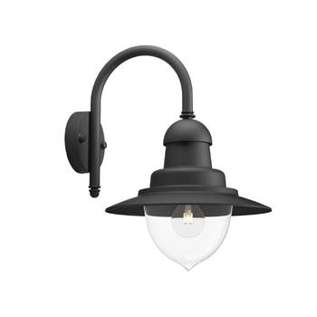 Philips - Raindrop buitenwandlamp 1-lichts zwart