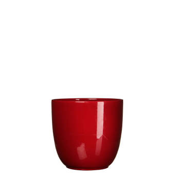 2 stuks - Mica Decorations - Bloempot Pot rond es/13 tusca 14 x 14.5 cm d.rood Mica