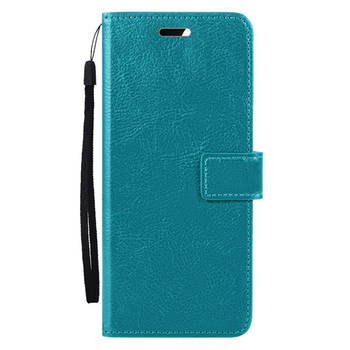 Basey Samsung Galaxy A35 5G Hoesje Book Case Kunstleer Cover Hoes - Turquoise