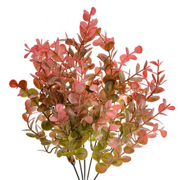 Clayre & Eef Kunstplant 35 cm Rood Zwart Kunststof Roze