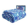 HappyBed Blue leaves 200x220 - Wasbaar dekbed zonder overtrek - Bedrukt dekbed zonder hoes