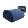 HappyBed Navy 140x200 - Wasbaar dekbed zonder overtrek - Bedrukt dekbed zonder hoes