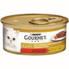 Gourmet - Gold cassolettes met rund en kip in een saus met tomaat 85g kattenvoer