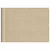 vidaXL Balkonscherm 75x700 cm 100% oxford polyester beige