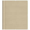 vidaXL Balkonscherm 120x1000 cm 100% oxford polyester beige