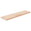 vidaXL Plank 80x20x2,5 cm onbehandeld massief eikenhout