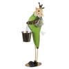 Clayre & Eef Decoratie Beeld Vogel 83 cm Groen IJzer Groen