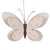 Clayre & Eef Decoratie Hanger Vlinder 22 cm Roze IJzer Roze
