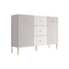 Meubella Dressoir Vermont - Wit - 135 cm