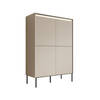 Meubella Dressoir Timoteo - Beige - 98 cm - Hoog