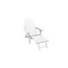 Sens-Line - Montreal Lounge stoel - Wit - inklapbaar