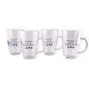 Prachtige Latte Macchiato Set met Glazen en Bekers - Inhoud - 4 lepels - 4 glazen - Transparant Glas - 4x300ML –