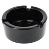 Black Glass Ashtray 8.5cm Heat-Resistant Art Deco Cigarette Ash Tray for Smokers – Smoking Accessories for Men