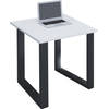 Lona Bureau 80x80 cm U-frame wit/zwart.