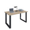 Lona Bureau 140x80 cm U-frame Sonoma eiken decor/zwart.