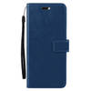 Basey Samsung Galaxy S24 Ultra Hoesje Book Case Kunstleer Cover Hoes - Donkerblauw