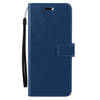 Basey Samsung Galaxy S24 Plus Hoesje Book Case Kunstleer Cover Hoes - Donkerblauw
