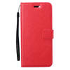Basey Samsung Galaxy S24 Hoesje Book Case Kunstleer Cover Hoes -Rood