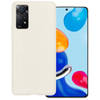 Basey Xiaomi Redmi Note 11 Hoesje Siliconen Hoes Case Cover -Wit