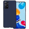 Basey Xiaomi Redmi Note 11 Hoesje Siliconen Hoes Case Cover - Donkerblauw