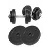 Gorilla Sports Set Dumbells 30 kg - Halterset - Kunststof - 30 mm - Dumbbell