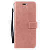 Basey Samsung Galaxy A55 Hoesje Book Case Kunstleer Cover Hoes - Rose Goud