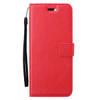 Basey Samsung Galaxy A35 5G Hoesje Book Case Kunstleer Cover Hoes - Rood