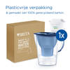 BRITA Marella Waterfilterkan 2,4L - Blauw - Inclusief 1 MAXTRA PRO Waterfilter - BPA-vrij, Duurzaam verpakt