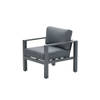 Garden Impressions Bianca lounge fauteuil - carbon black/ grijs