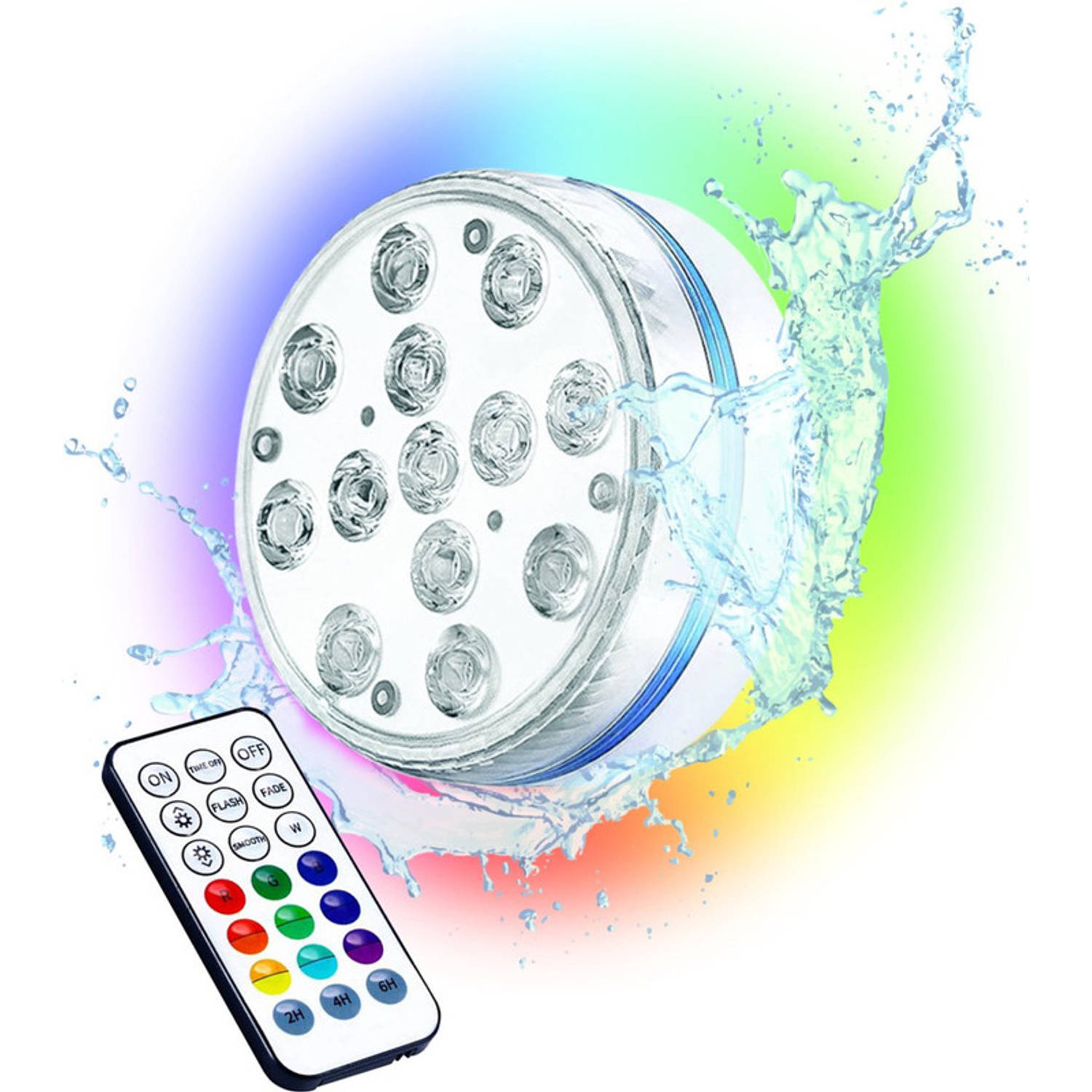 AyeKids Zwembad Verlichting – Onderwater Lamp – 16 Kleuren - Inc. Afstandsbediening - 1 Stuk