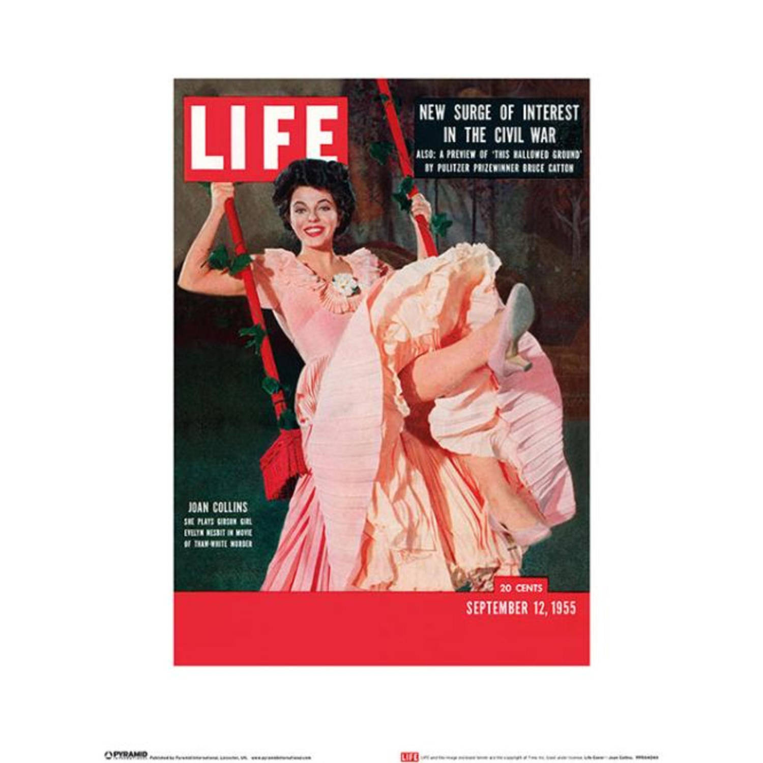 Kunstdruk Time Life Life Cover Joan Collins 30x40cm