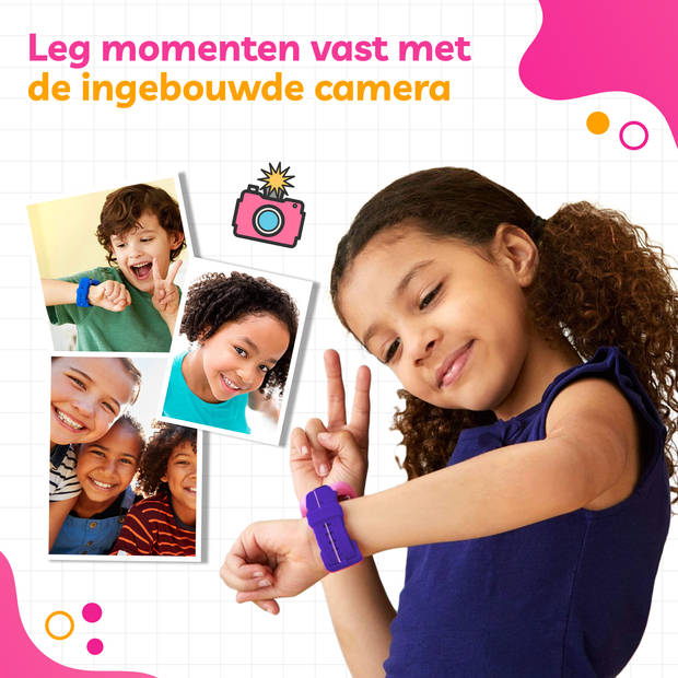 AyeKids SmartWatch Kinderen - GPS - 4G Netwerk - Incl Simkaart - GPS Horloge Kind