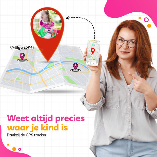 AyeKids SmartWatch Kinderen - GPS - 4G Netwerk - Incl Simkaart - GPS Horloge Kind