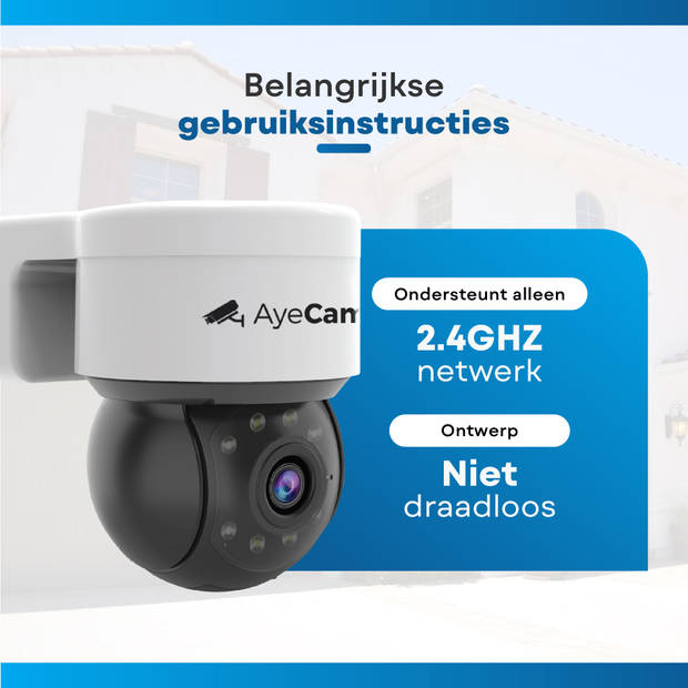AyeCam Beveiligingscamera Buiten - 360PRO - FULL HD - Bewakingscamera - Incl. 32GB SD