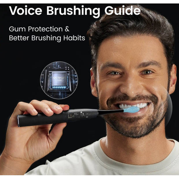 Oclean X Ultra Set - Elektrische Tandenborstel - Geschikt voor gevoelig tandvlees - Touchscreen - 3 Meegeleverde Opzetst