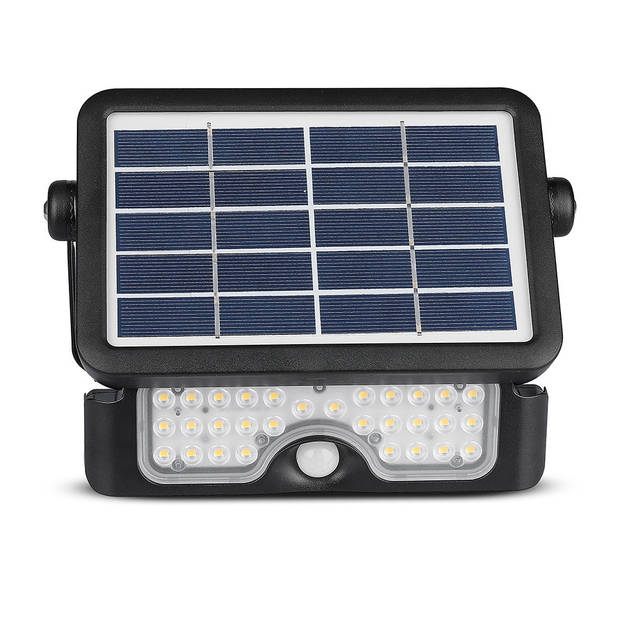 V-TAC VT-777-5 Zwarte Solar schijnwerpers - IP65 - 5W - 500 Lumen - 4000K