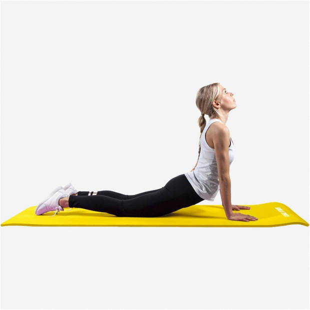 Gorilla Sports Yogamat Deluxe - Geel 190 x 100 x 1,5 cm - Yoga Mat